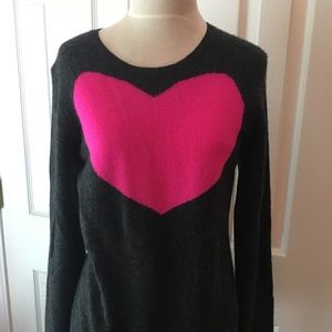 NWT - cashmere heart sweater